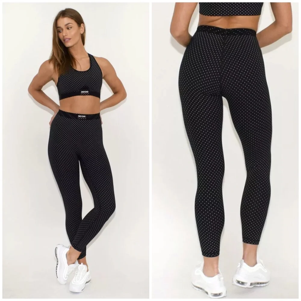 Adam Selman bonded polka dot leggings - Picture 2 of 9